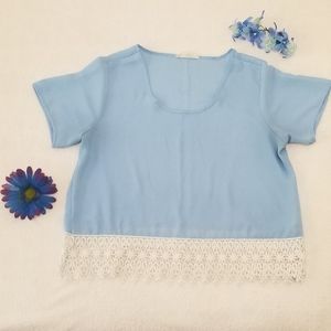 Medium Blue Lace Wishful Park T-Shirt